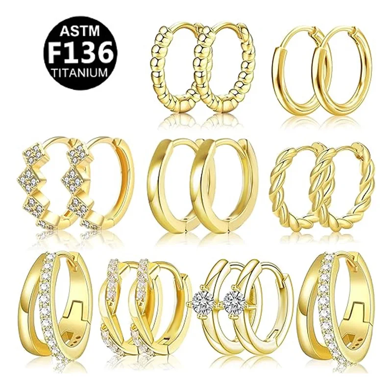ASTM F136 Titanium Clicker Ring For Septum, Nose Or Ear Piercing