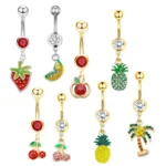 316L Surgical Steel Belly Button Ring For Navel Piercing