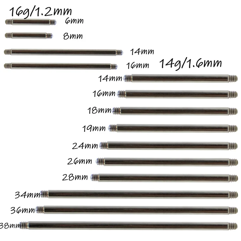 ASTM F136 Titanium 14G Horseshoe Ring For Septum, Ear Or Lip Piercing