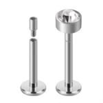 ASTM F136 Titanium 14G Belly Button Ring For Navel Piercing