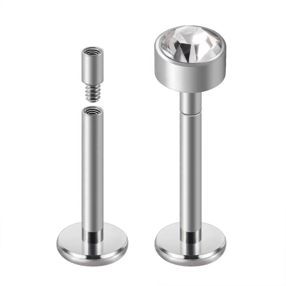 ASTM F136 Titanium 14G Belly Button Ring For Navel Piercing