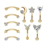 316L Surgical Steel 16G Eyebrow Ring For Eyebrow Piercing