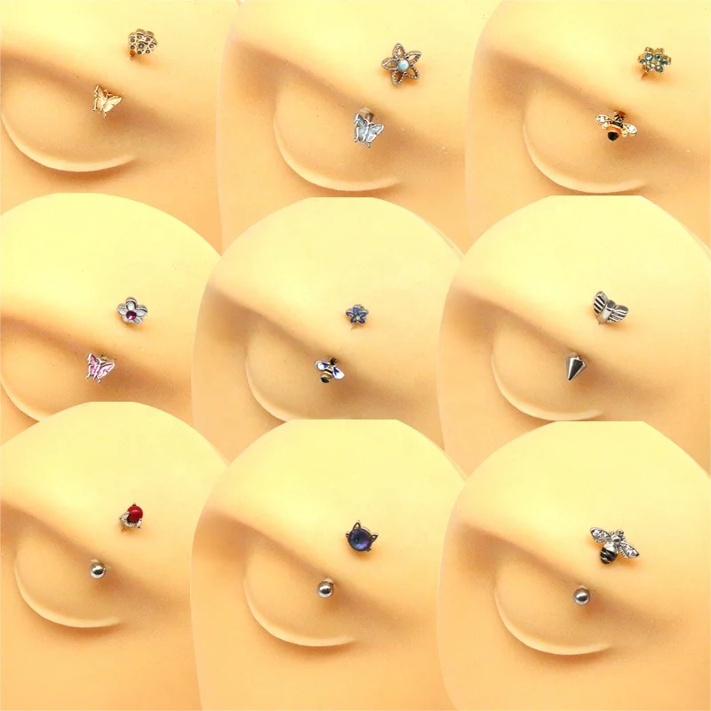 316L Surgical Steel 16G Eyebrow Ring For Eyebrow Piercing
