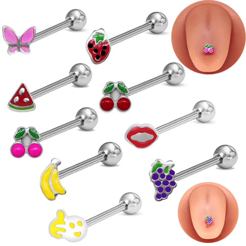 316L Surgical Steel Tongue Ring For Tongue Piercing