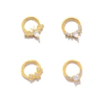 925 Silver Segment Clicker Ring For Septum Or Nose Piercing