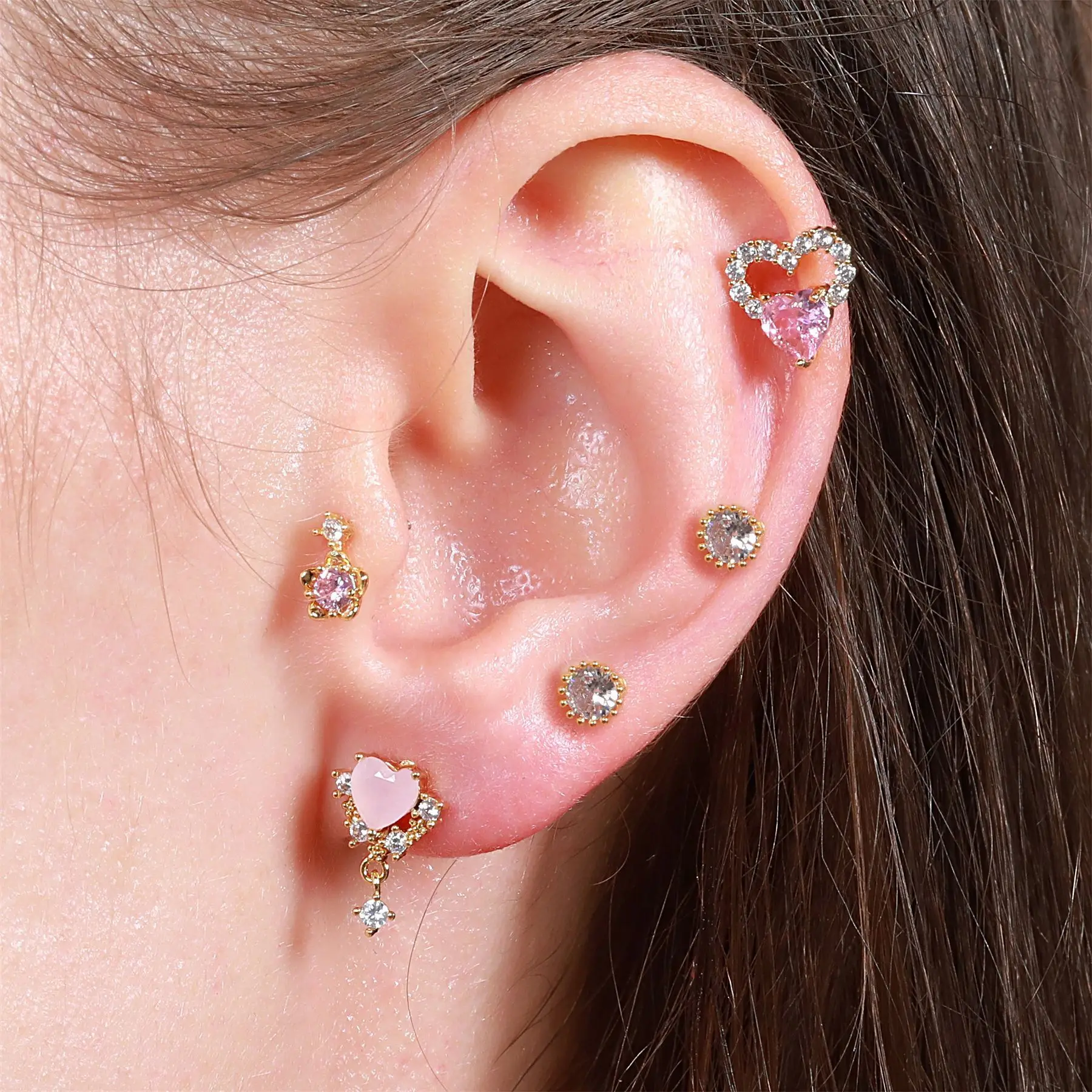 316L Surgical Steel Cartilage Stud For Cartilage Or Helix Piercing - Image 2