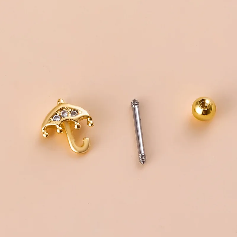 316L Surgical Steel 20G Bow Cartilage Stud For Cartilage Or Helix Piercing - Image 2