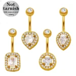 316L Surgical Steel Belly Button Ring For Navel Piercing