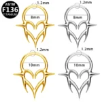 ASTM F136 Titanium Nose Ring For Nose Piercing
