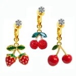 ASTM F136 Titanium Belly Button Ring For Navel Piercing