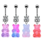 316L Surgical Steel Belly Button Ring For Navel Piercing
