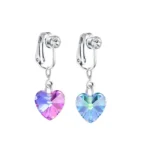 ASTM F136 Titanium Butterfly Heart Belly Button Ring For Navel Piercing