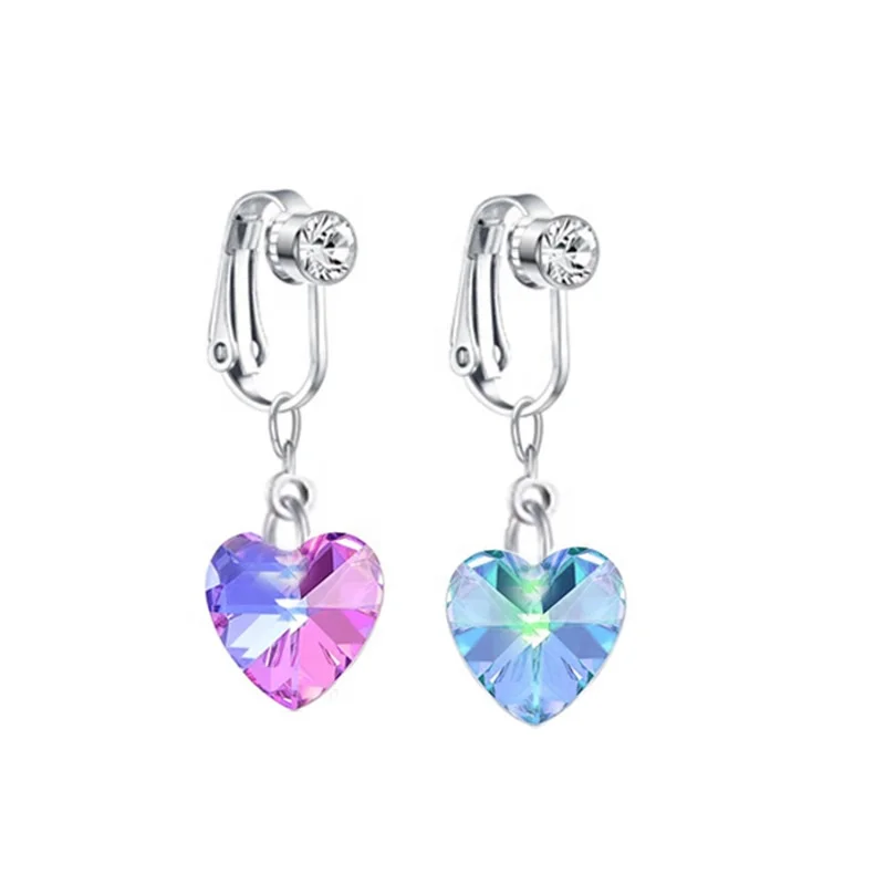 ASTM F136 Titanium Butterfly Heart Belly Button Ring For Navel Piercing