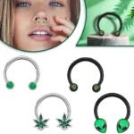 316L Surgical Steel Horseshoe Ring For Septum, Ear Or Lip Piercing