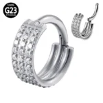 ASTM F136 Titanium Nose Ring For Nose Piercing