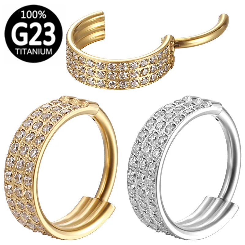 ASTM F136 Titanium Nose Ring For Nose Piercing - Image 2