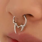 ASTM F136 Titanium Nose Ring For Nose Piercing