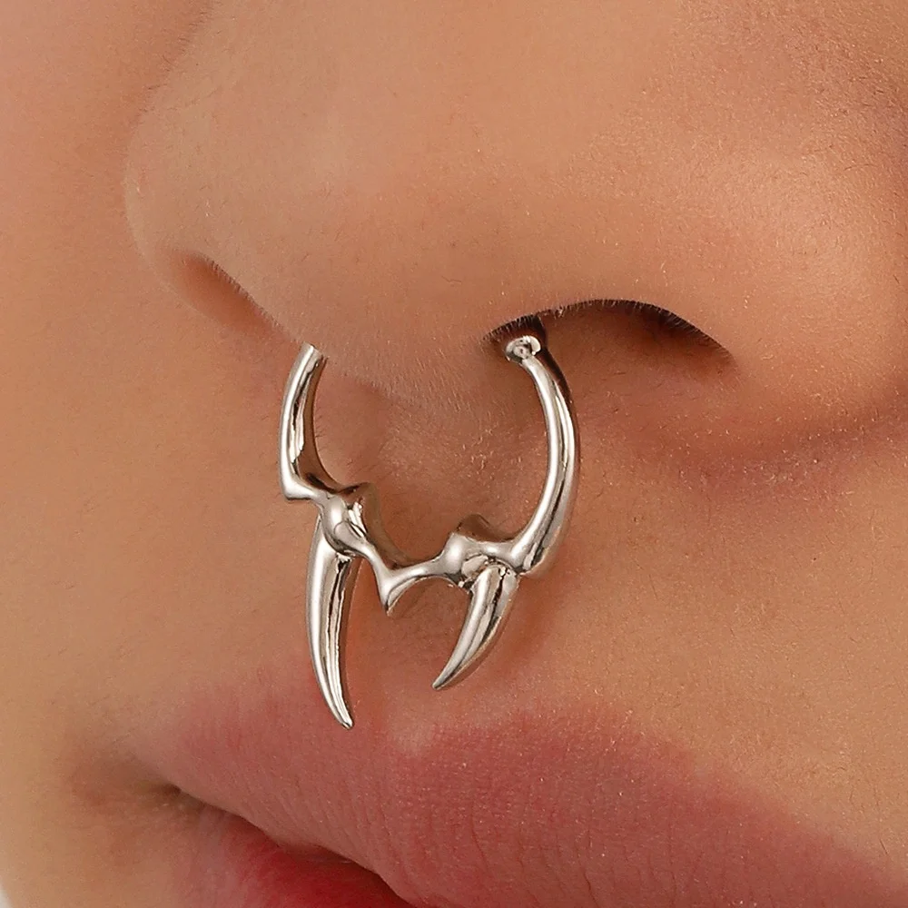 ASTM F136 Titanium Nose Ring For Nose Piercing
