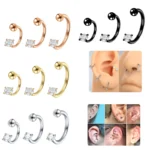 316L Surgical Steel Horseshoe Ring For Septum, Ear Or Lip Piercing