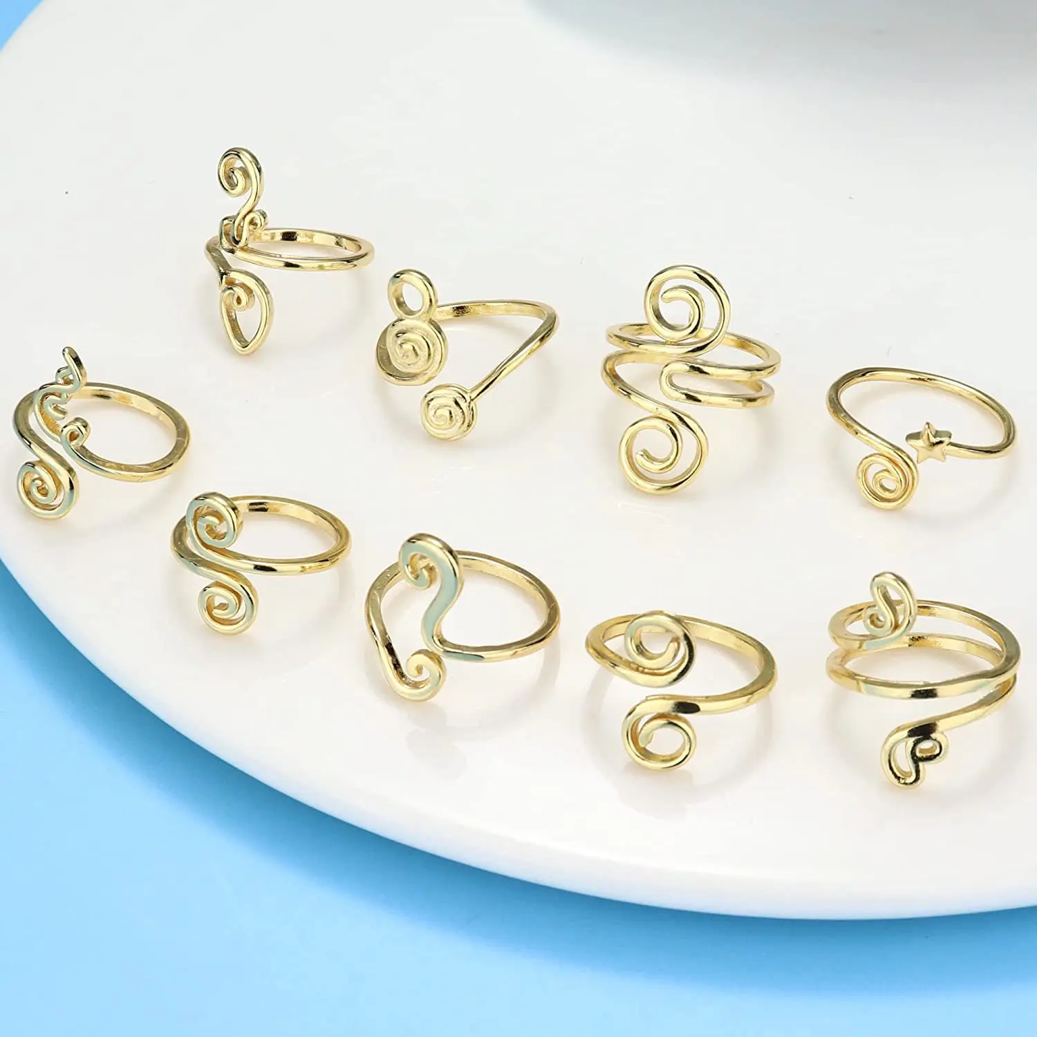ASTM F136 Titanium Flower Toe Ring