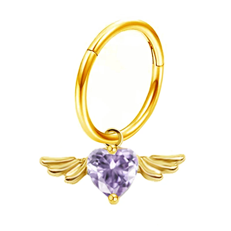 316L Surgical Steel Butterfly Nose Ring For Nose Piercing