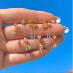 925 Silver Star Piercing Earring For Ear Piercing
