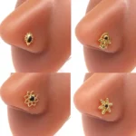 316L Surgical Steel Flower Nose Ring For Nose Piercing