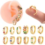 316L Surgical Steel Heart Cartilage Stud For Cartilage Or Helix Piercing