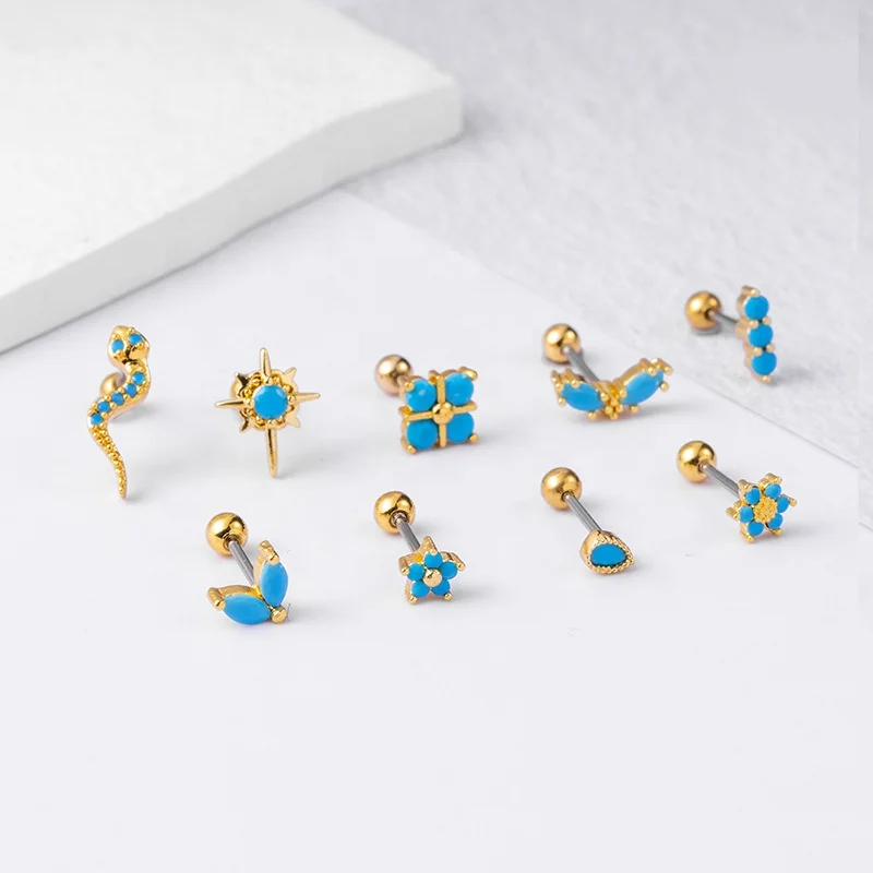 316L Surgical Steel 20G Cartilage Stud For Cartilage Or Helix Piercing