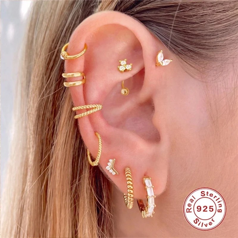 925 Silver Eyebrow Ring For Eyebrow Piercing - Image 2