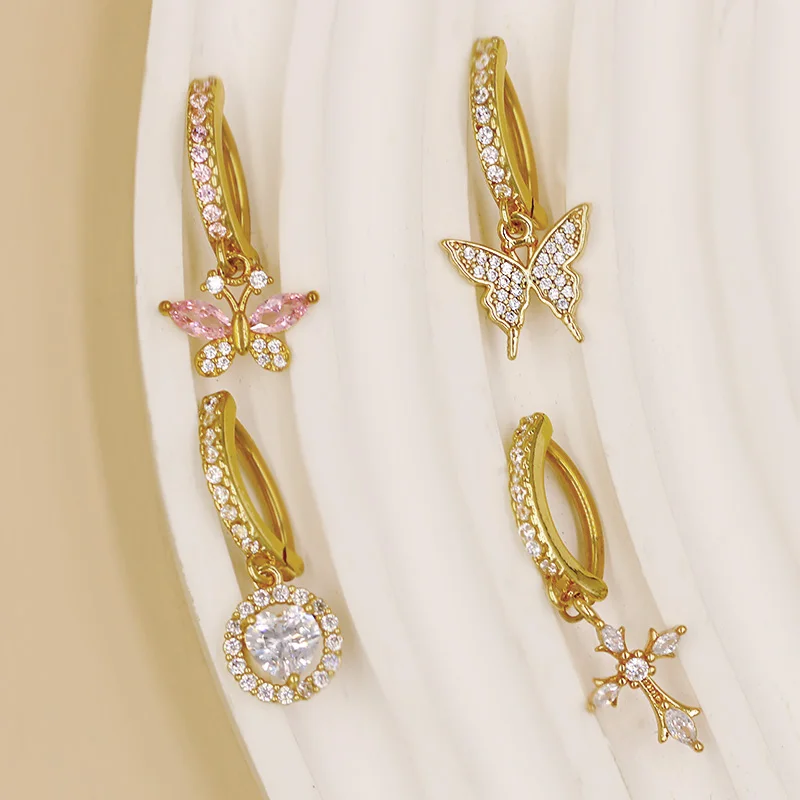 316L Surgical Steel Butterfly Belly Button Ring For Navel Piercing - Image 2