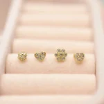 14K Solid Gold Nose Ring For Nose Piercing