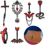316L Surgical Steel Belly Button Ring For Navel Piercing