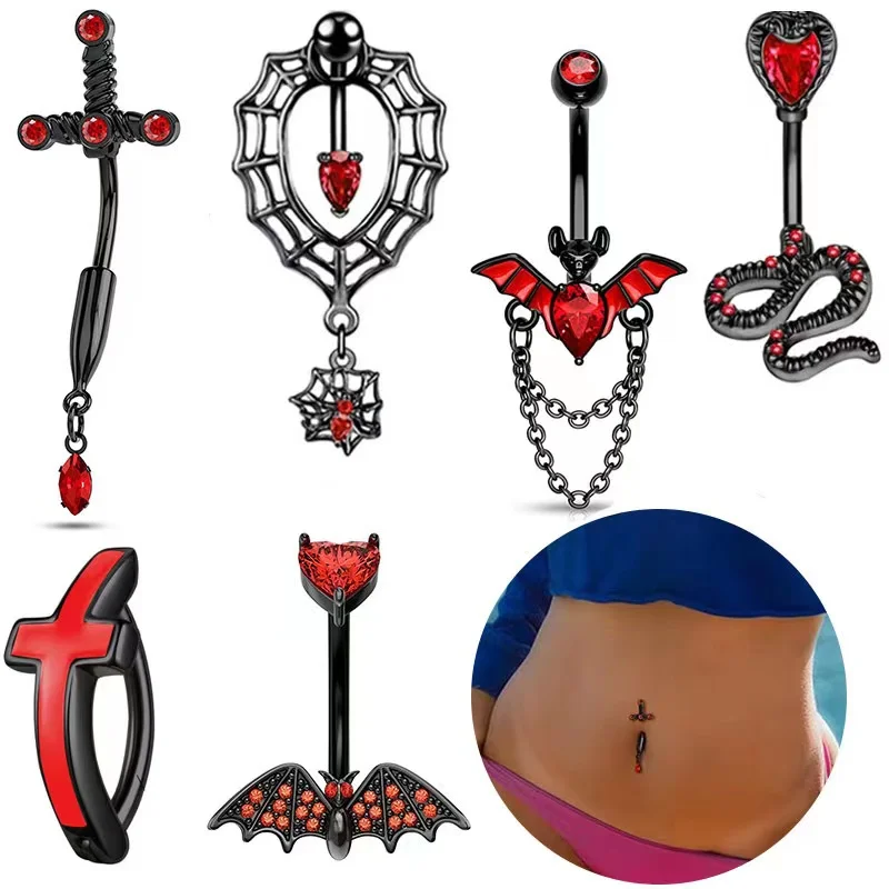 316L Surgical Steel Belly Button Ring For Navel Piercing