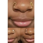 Fake Crystal Nose Ring For Nose Piercing
