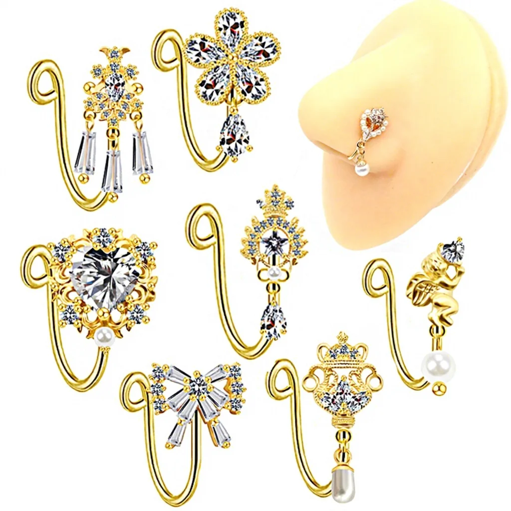 Fake Nose Ring For Nose Piercing