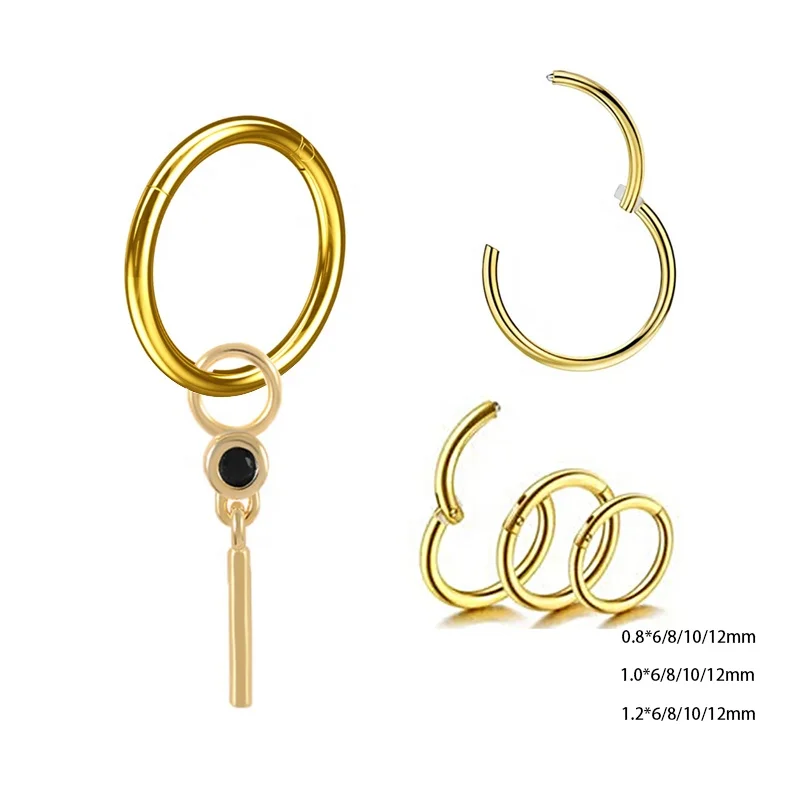 316L Surgical Steel Belly Button Ring For Navel Piercing - Image 2