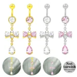 316L Surgical Steel Belly Button Ring For Navel Piercing