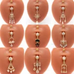 316L Surgical Steel Heart Belly Button Ring For Navel Piercing