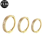 ASTM F136 Titanium Nose Stud For Nose Piercing