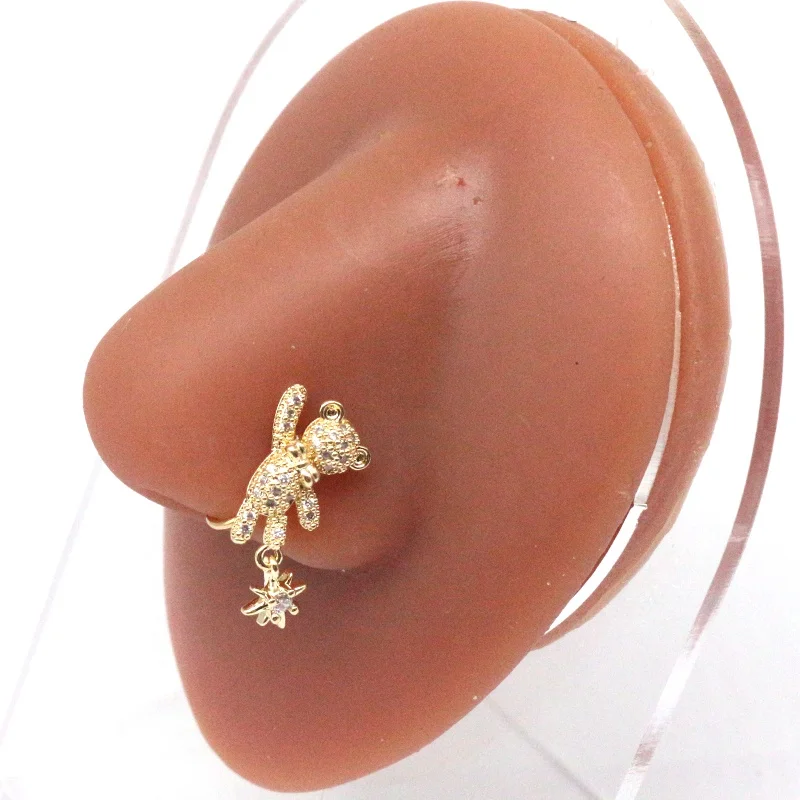 Fake Butterfly Nose Ring For Nose Piercing