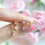 316L Surgical Steel Heart Cartilage Stud For Cartilage Or Helix Piercing
