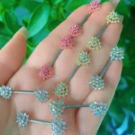 316L Surgical Steel Butterfly Heart Nipple Ring For Nipple Piercing