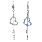Fake Butterfly Heart Belly Button Ring For Navel Piercing