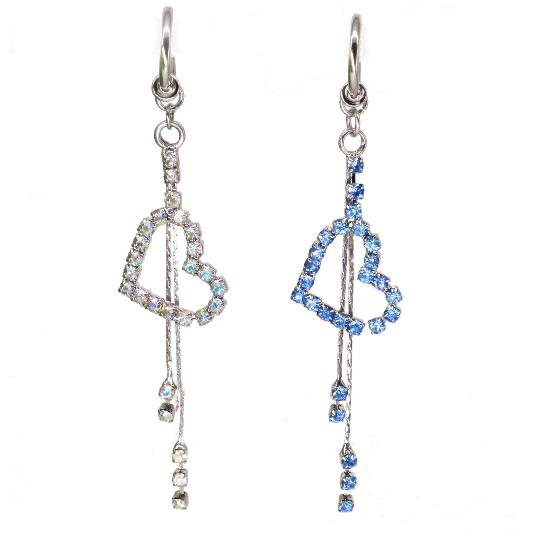 Fake Butterfly Heart Belly Button Ring For Navel Piercing