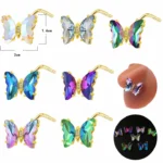 316L Surgical Steel Butterfly Nose Stud For Nose Piercing