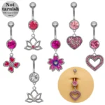 316L Surgical Steel Belly Button Ring For Navel Piercing
