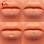 316L Surgical Steel Flat Back Stud For Cartilage, Helix Or Lip Piercing