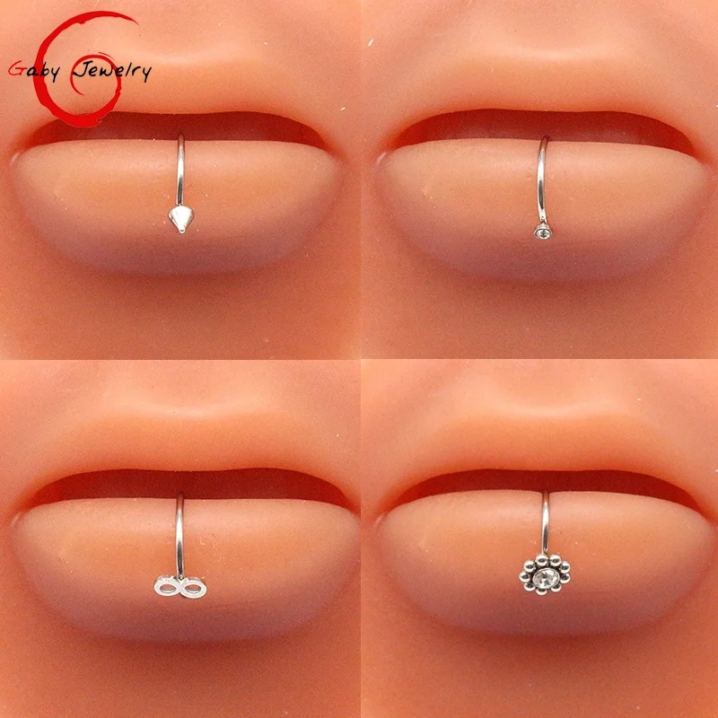 316L Surgical Steel Flat Back Stud For Cartilage, Helix Or Lip Piercing