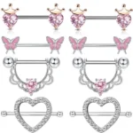 316L Surgical Steel Nipple Ring For Nipple Piercing